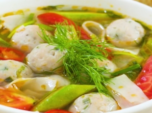 Canh Chả Cá Nấu Ngót ( Cà Chua ) Thơm